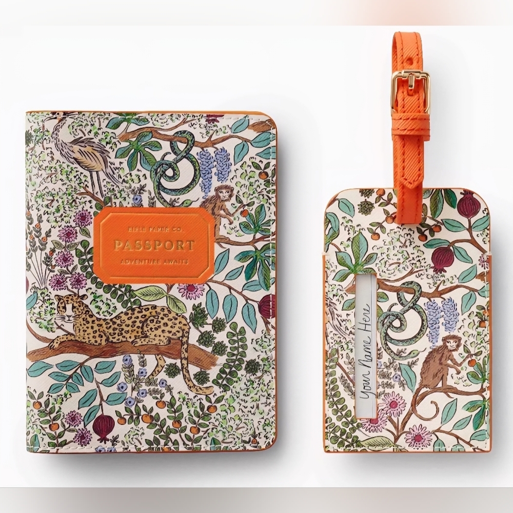 ❤️BUY 2 GET 1 FREE Passport Holder & Luggage Tag Set, Safari, Retail $58.00 USD